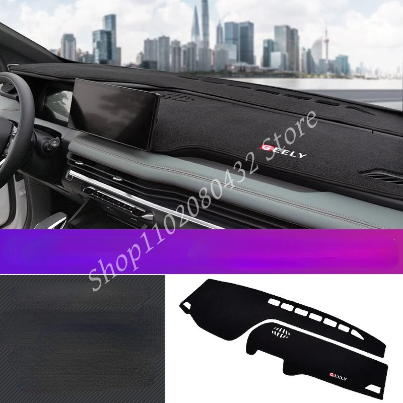 

Для Geely Okavango 2024 2023, Стайлинг автомобиля, коврик для приборной панели, коврик для приборной панели, солнцезащитный козырек, чехол для приборной панели, ковер, автоаксессуары