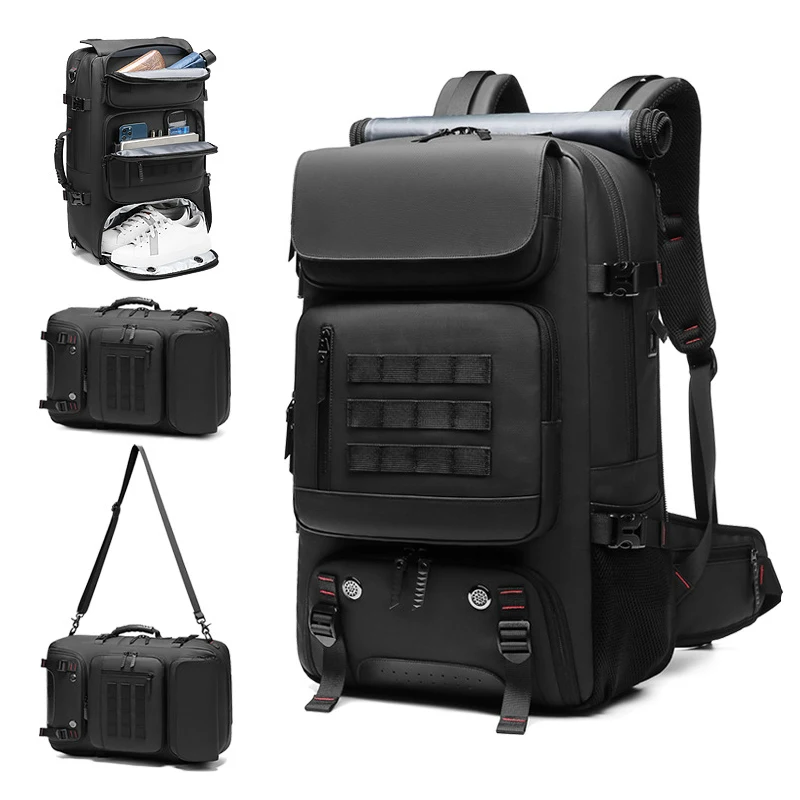 Fitness Training Shoulder Backpack Big Capacity Outdoor Hiking Portable Travel USB Charging Computer Pack Shoes Storage XM103