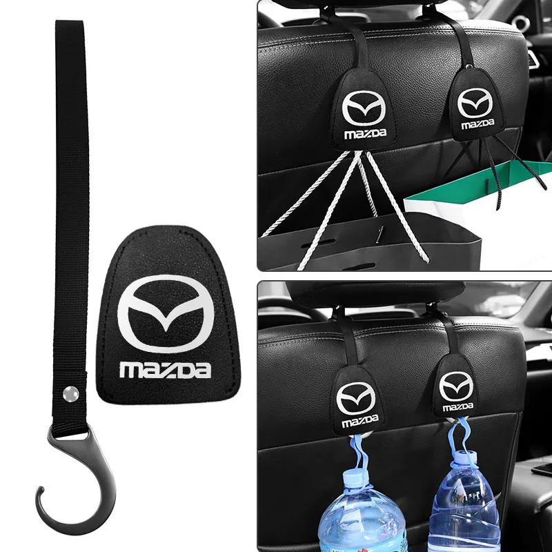 

2pcs Car Seat Headrest Hanger Hook Holder Fastener Clip for Mazdas 2 3 4 5 6 7 8 323 626 CX5 CX7 CX9 RX8 MX3 MX5 Atenza Axela