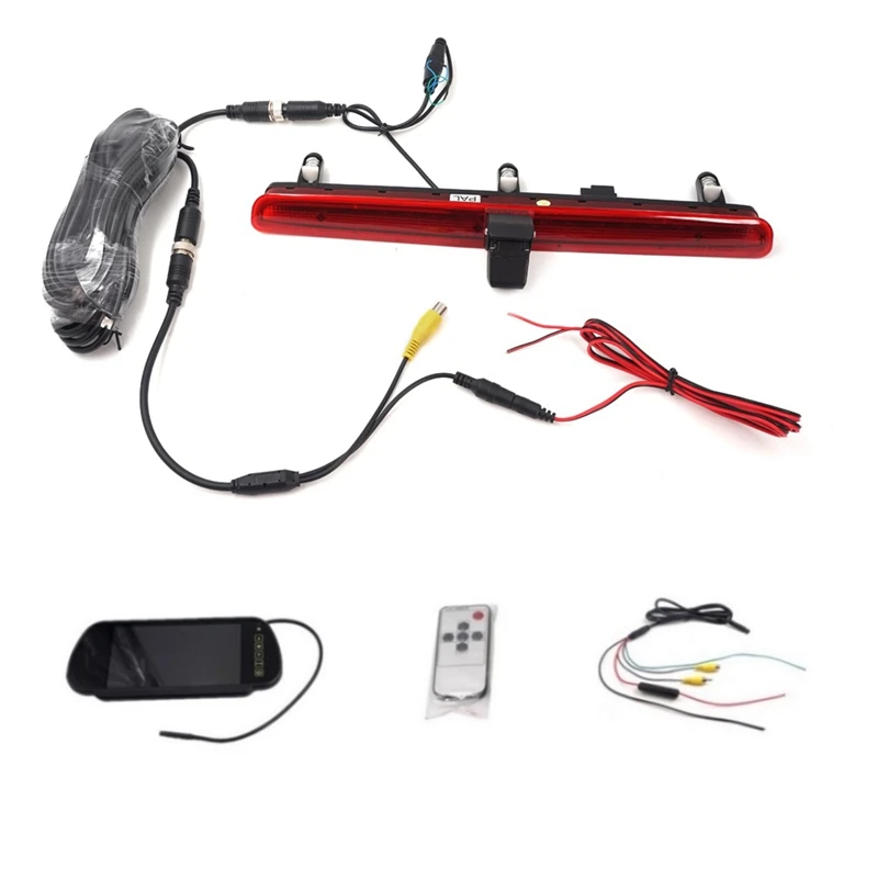 

Car Brake Light Rear View Backup Camera Reverse For T5 Single Door 2016 With 7 Inch Rearview Mirror Monitor