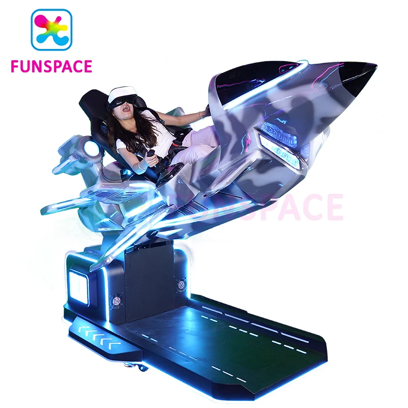Фото Оптовая продажа VR-оборудования Funspace Factory: 9D VR-симулятор полетов и стрельбы, игровой автомат виртуальной реальности «Самолет» №2
