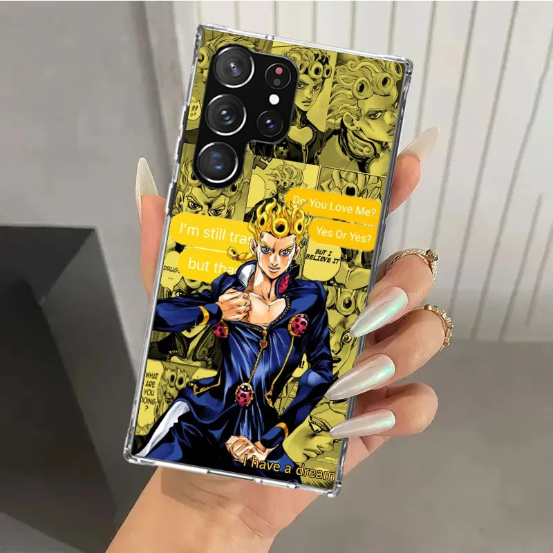 Чехол для телефона с аниме JoJo ODD Adventur Samsung Galaxy Note 20 Ultra 10 Plus 9 8 M12 M21 M30S M51 M52 J4 J6 + J8