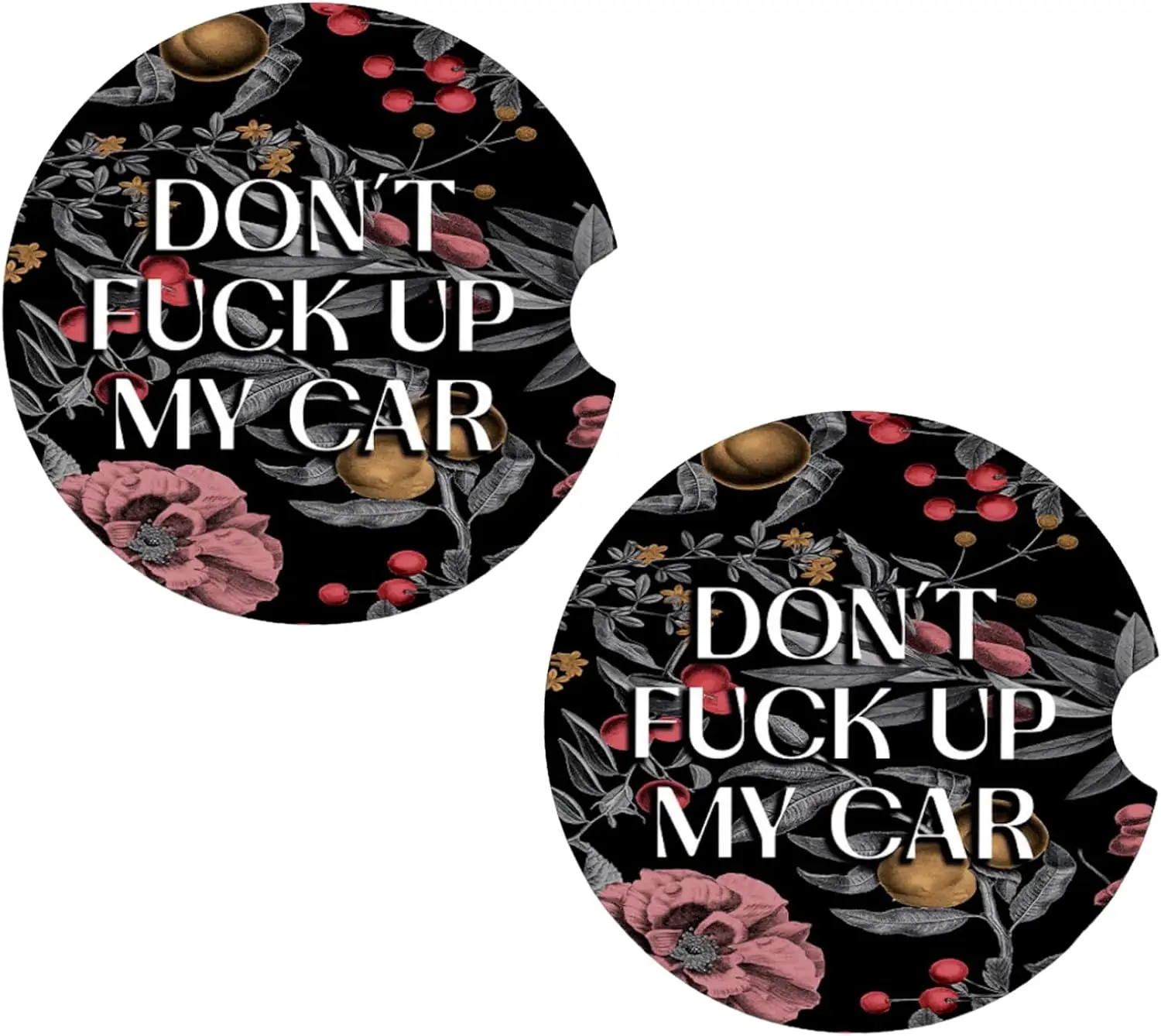 Автомобильный подстаканник Rawan 2 шт. подставки Don't Fxck автомобильные для