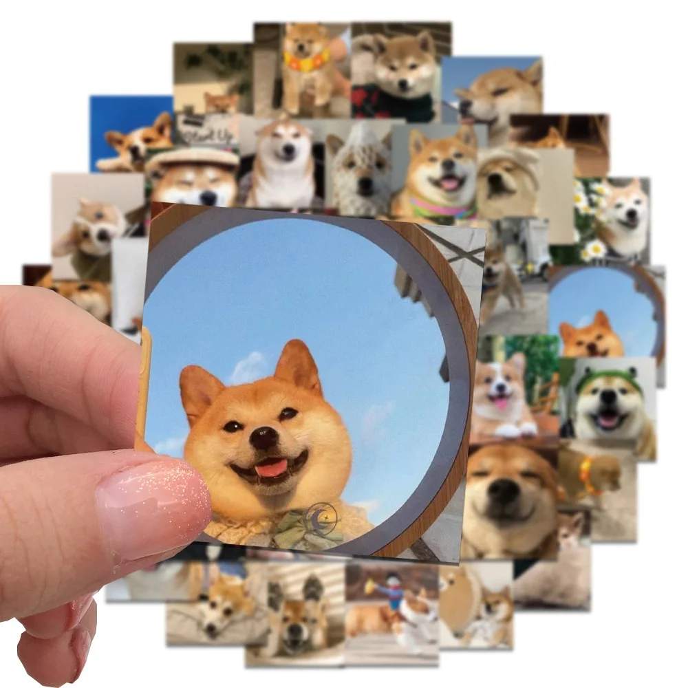 

10/30/50PCS Cute Shiba Inu Corgi Cute Pet Dog Sticker For Children Toys Luggage Laptop iPad Cup Phone Case Sticker Wholesale