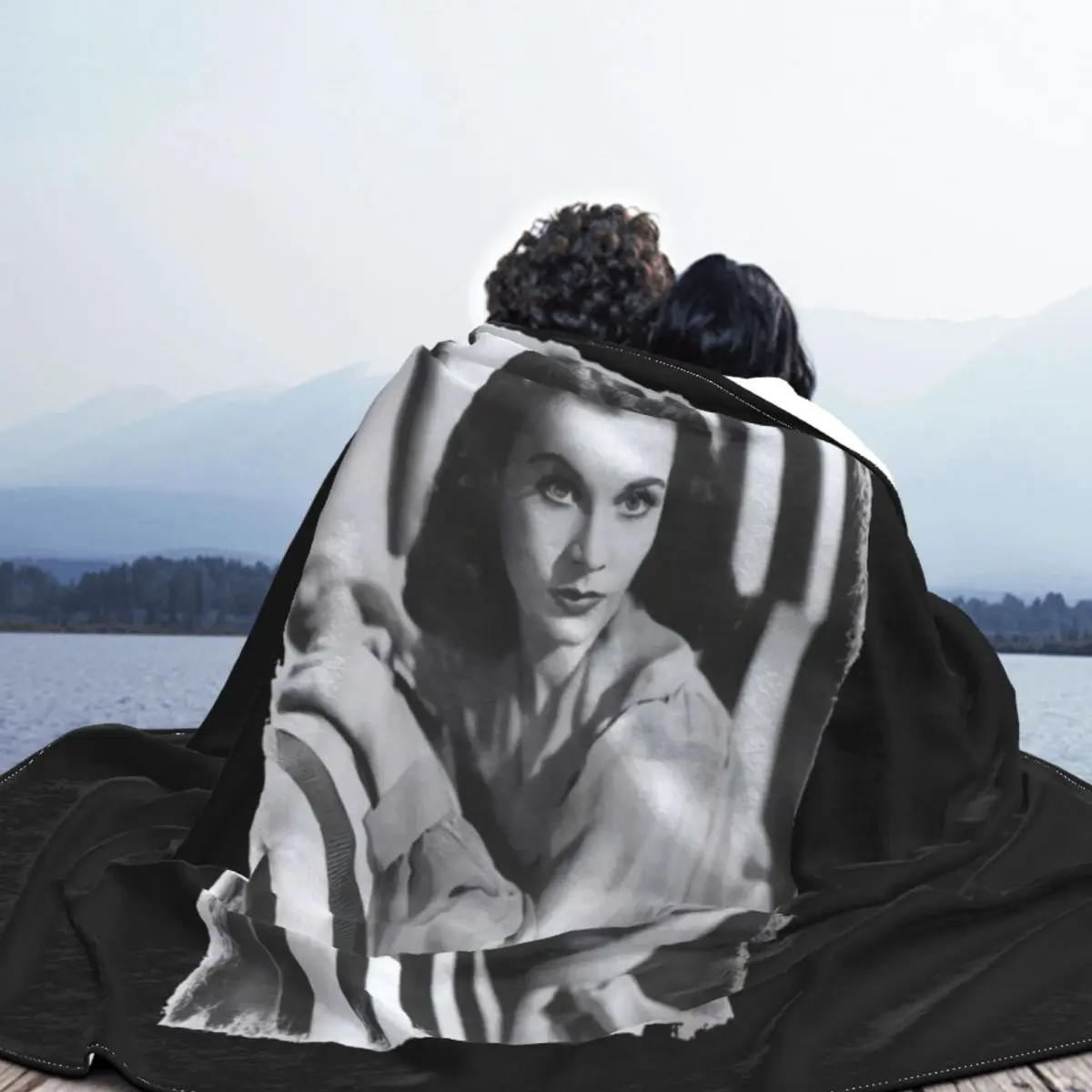 Vivien Leigh Homme Blanc Col Rond больше размеров отпуск детское забавное модное милое одеяло с