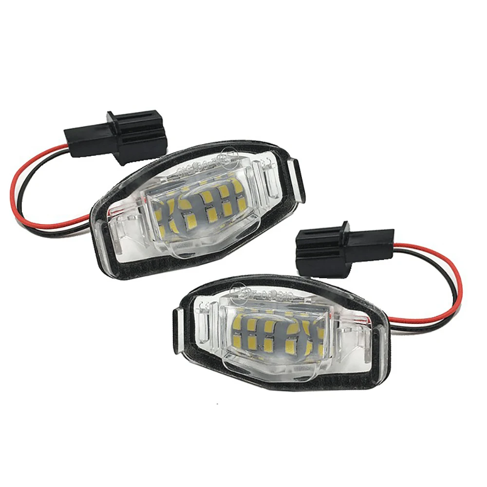 

2pcs Canbus LED Car Number License Plate Light Lamp Assembly For Honda Odyssey Accord Civic 7 8 9 City MR-V MRV Pilot
