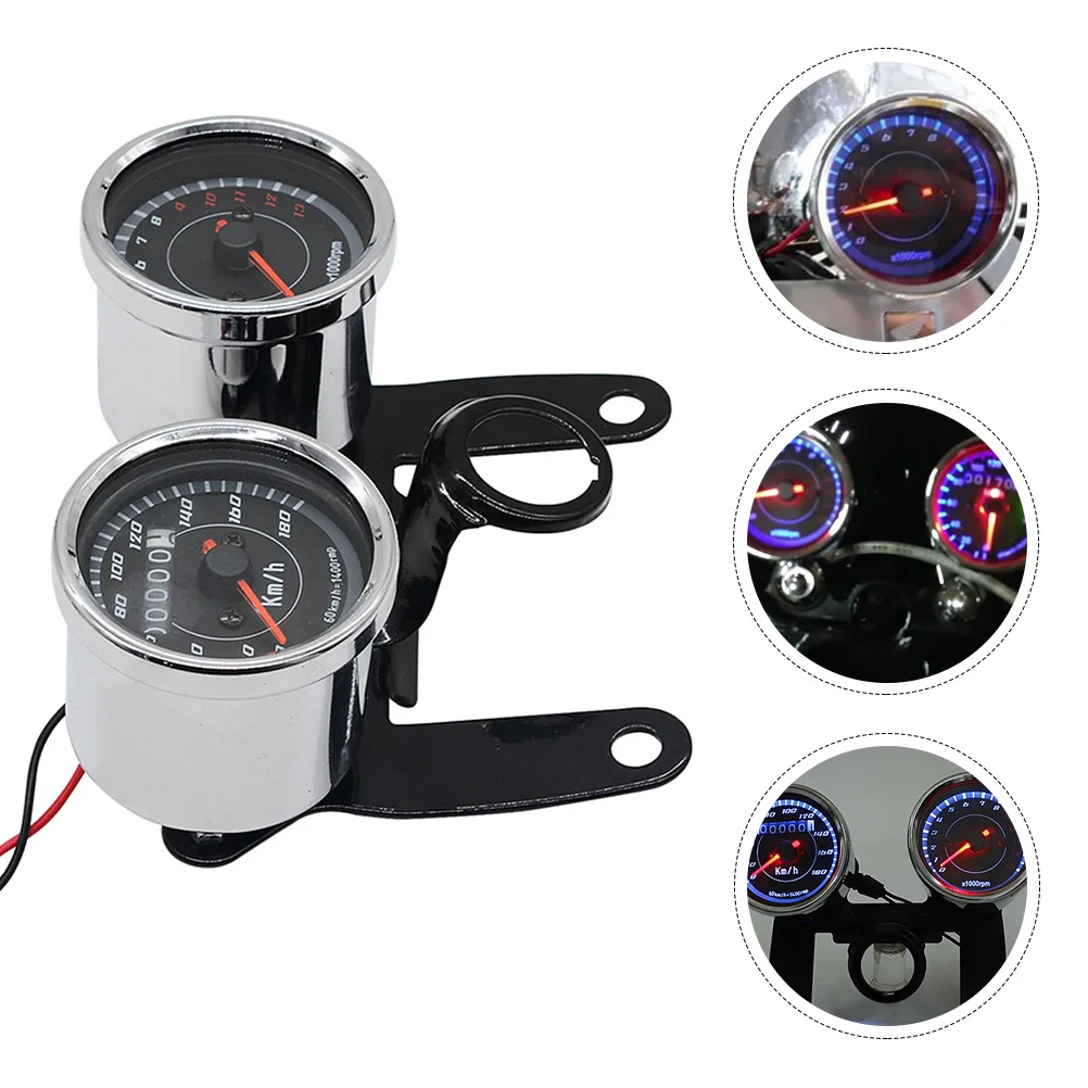 

1 Set Motorcycle Gauge Two-in-One Motorcycle Tachometer Motorcycle Accessories