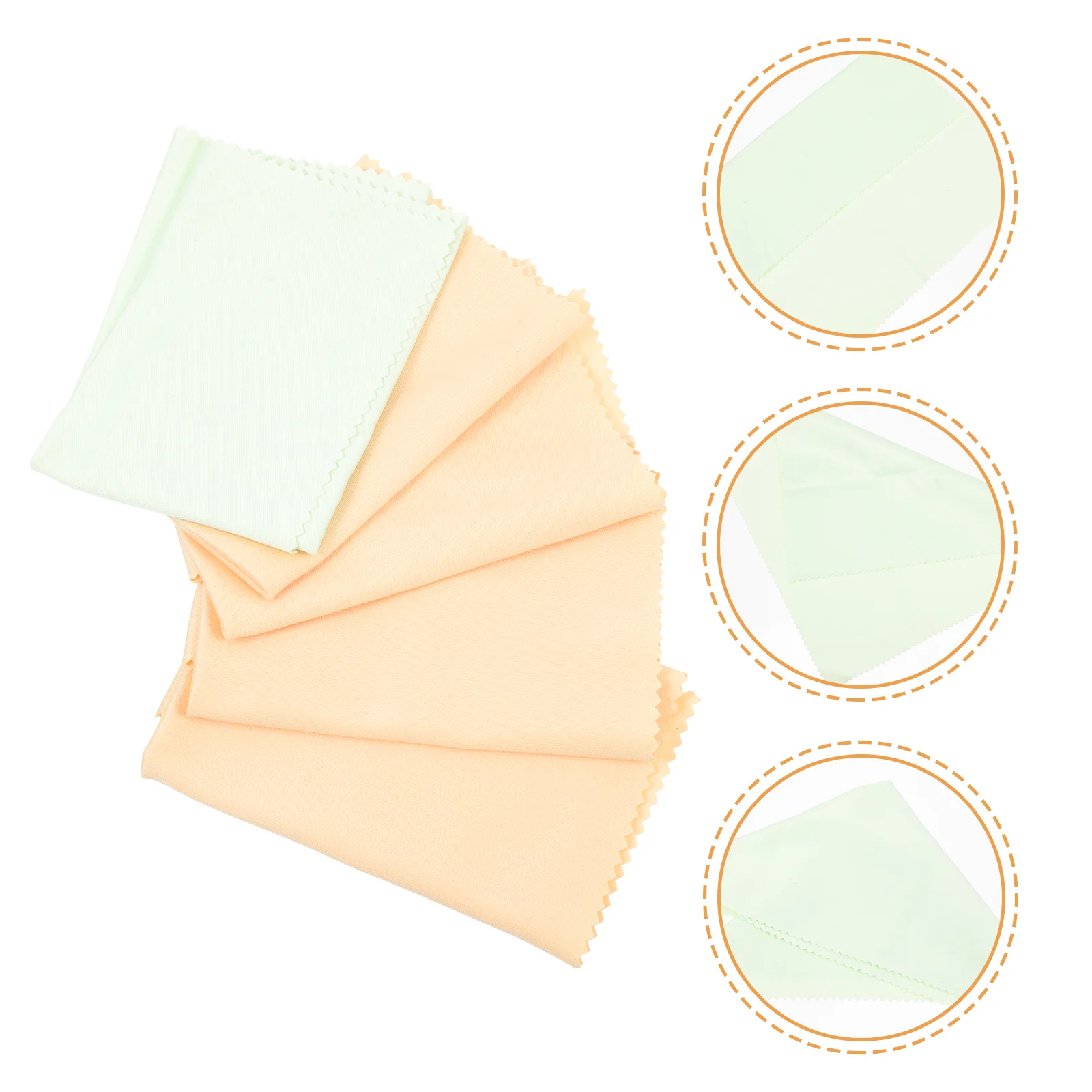 

5Pcs Universal Wiping Cloth Instrument Cleaning Cloth Erhu Wipe Cloth Random Color