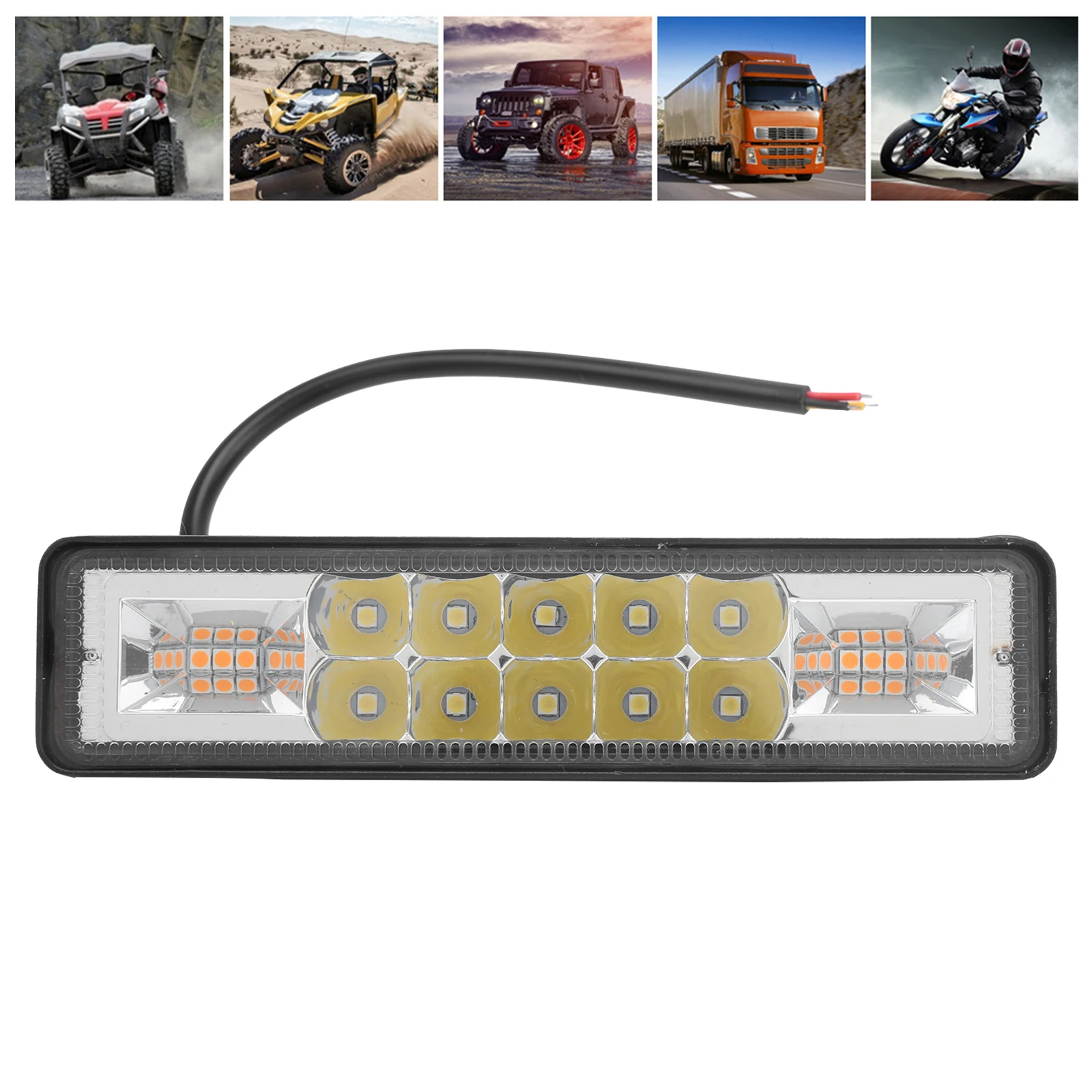 16LED рабочий свет 48W 6in водонепроницаемый для автомобиля мотоцикл внедорожник