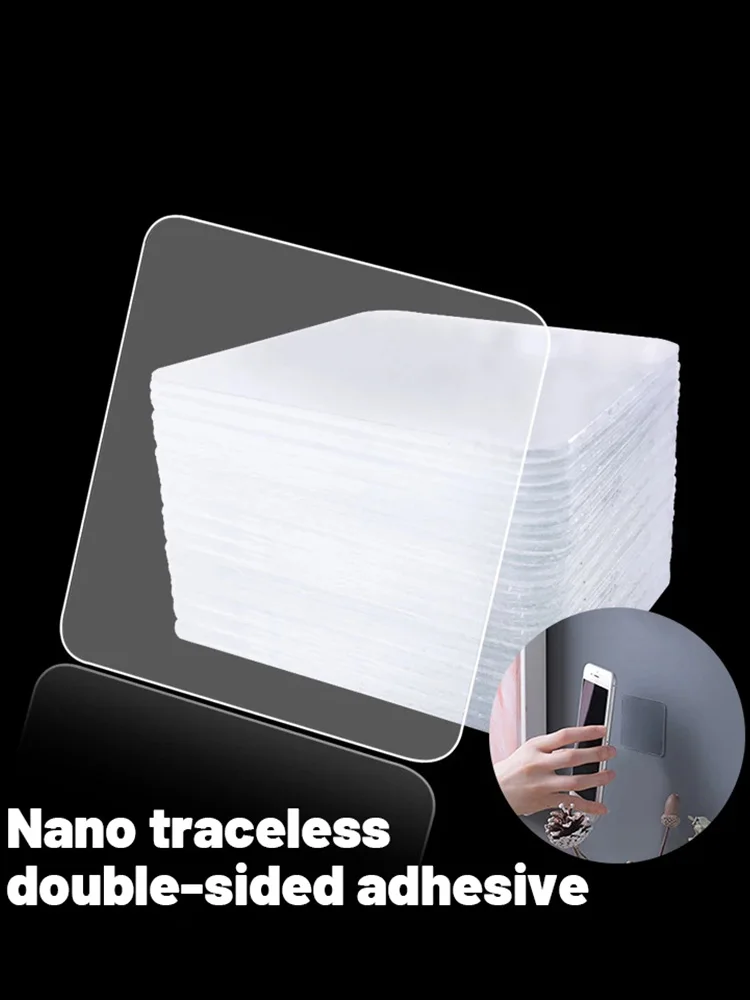 

Powerful Non-Mark Sticker Double-Sided Pendating Fixed Two Sticky Waterproof Viscose Tape piece Transparent Strong Adhesion Tape