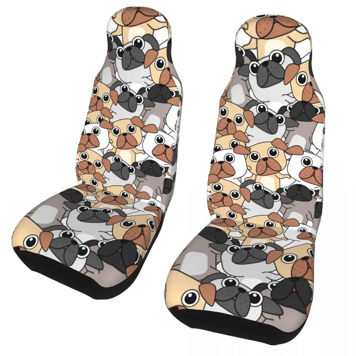 

French Bulldog Universal Car Seat Cover Off-Road Suitable For All Kinds Models Cute Dog Seat Covers Polyester Car Styling