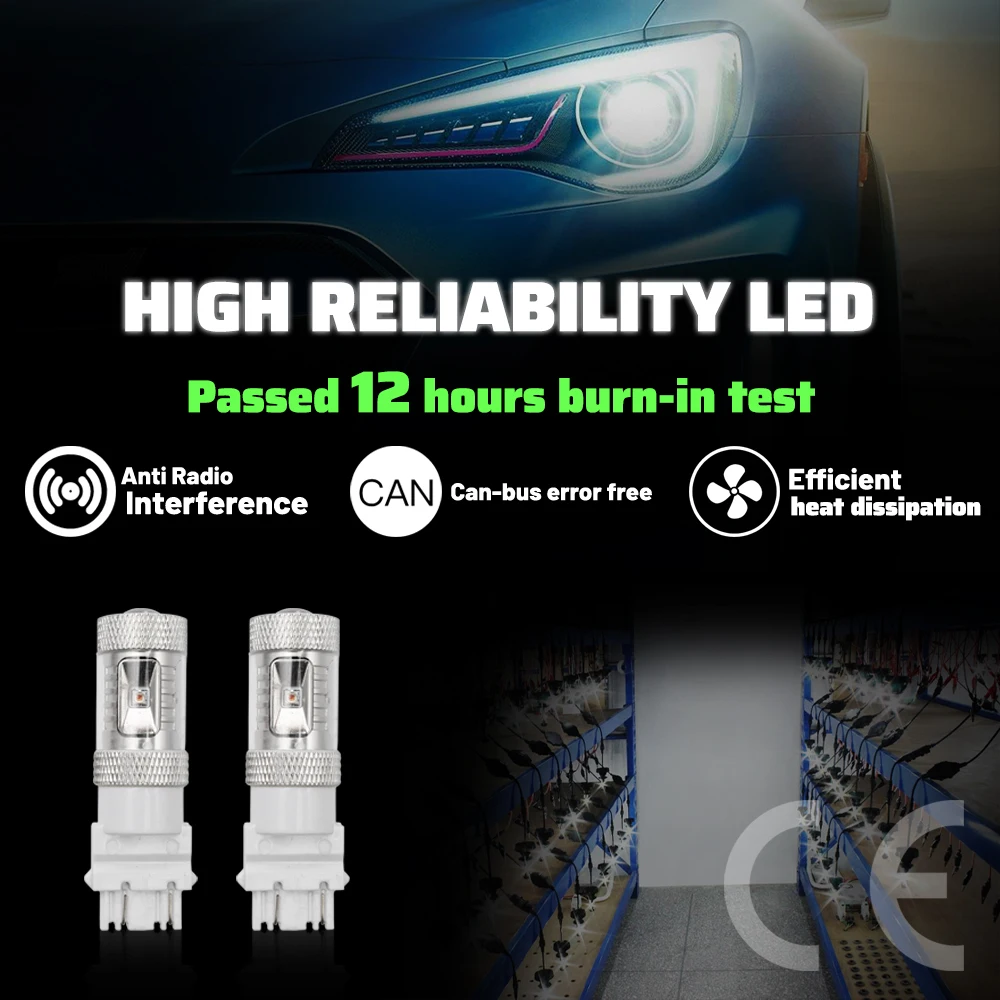 Для Hummer H2 2003-2009 красный T25 3157 4114 4157 Canbus без ошибок светодиодные задние стоп-сигналы