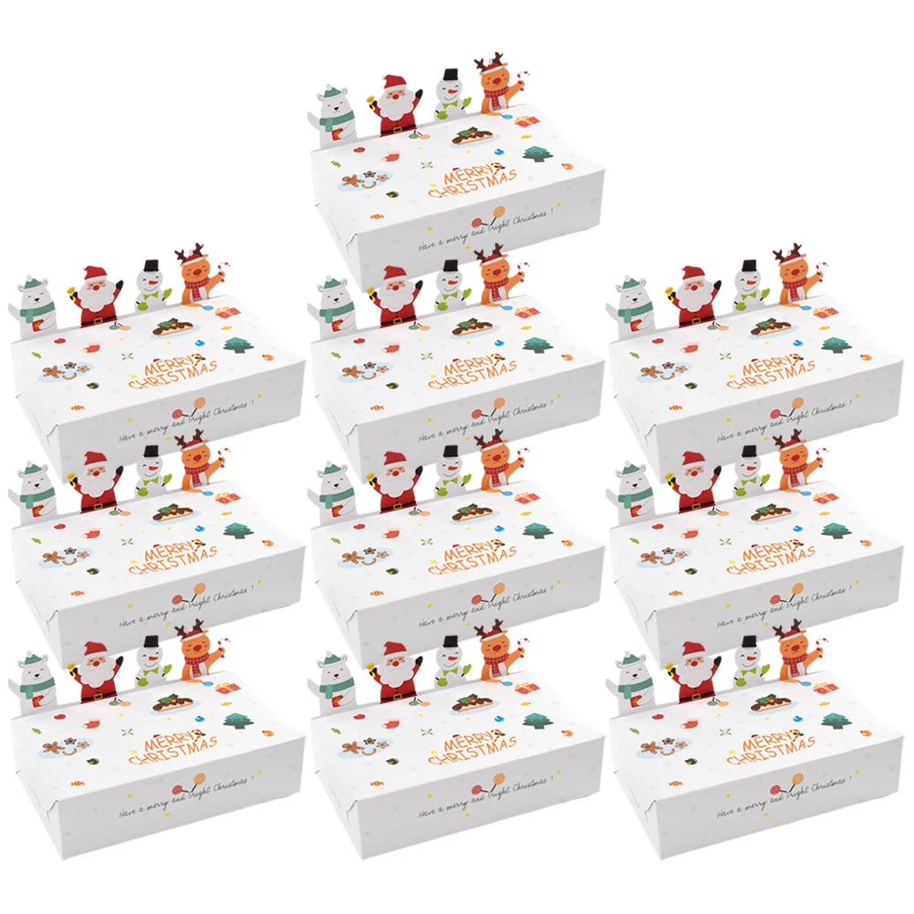 

Christmas Festival Candy Boxes Gift Wrapping Box Small Gift Box Holiday Goodie Paper Boxes