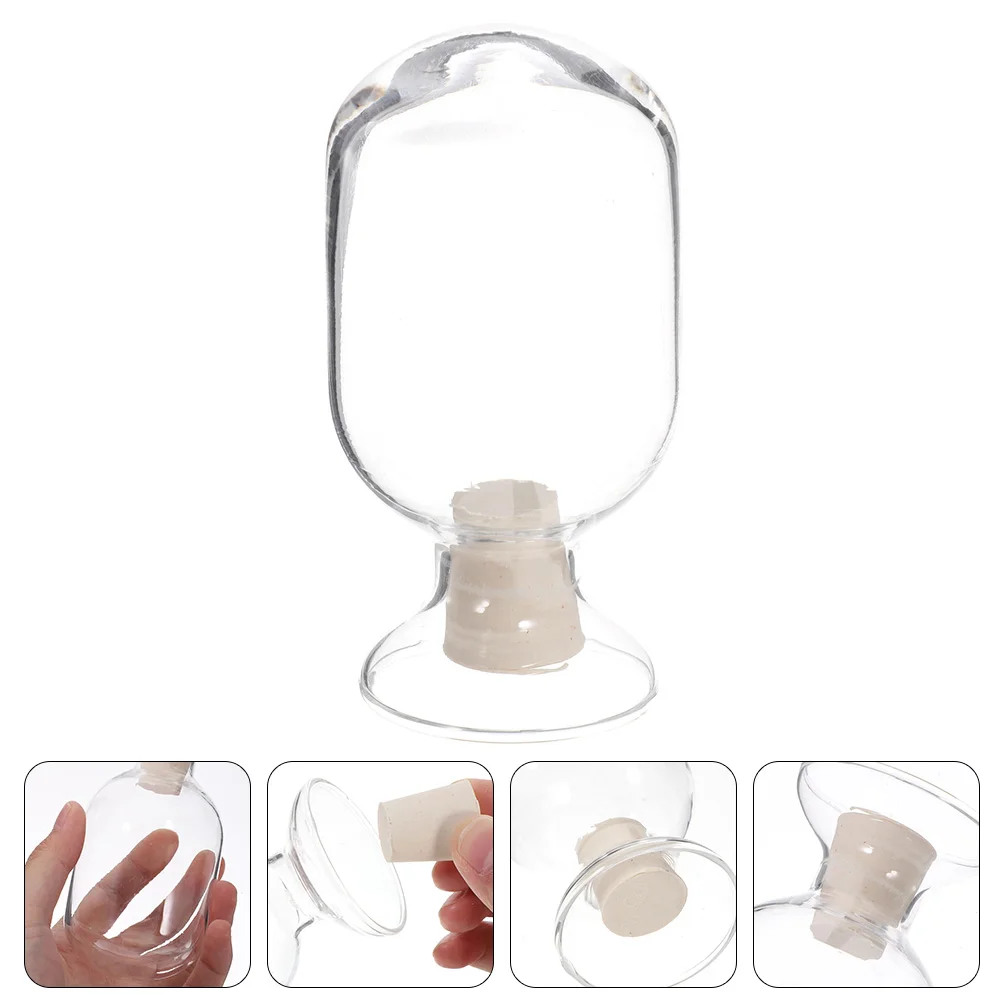 

Match Bottleholder Matches Jar Cloche Striker Container Display Fireplace Storage Cleardecorative Cone Matchstick