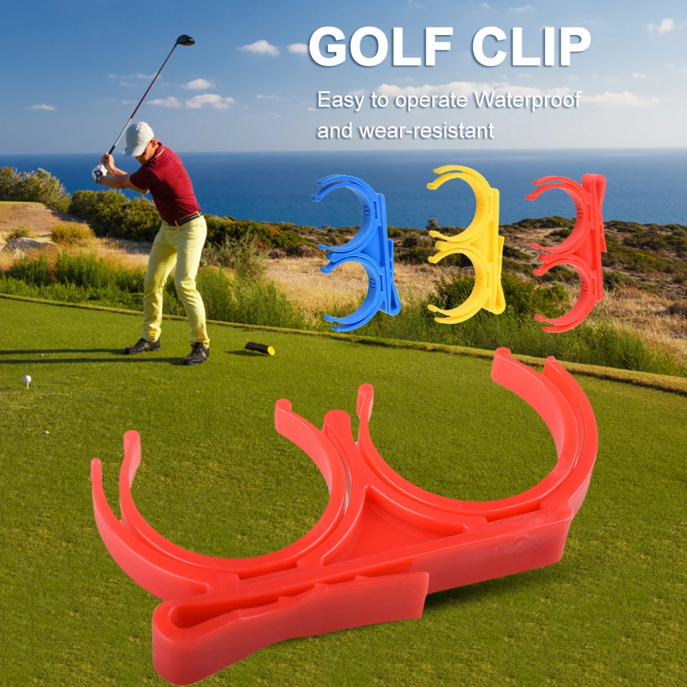 

Golf Ball Clamp Golfer Sporting Double Golf Ball Organizer Holder Foldable Golf Ball Clip Waist Storage Rack Golf Aids Parts