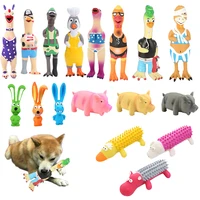 pet dog toy puppy sound toy dog rubber toy dog chew bite resistant toy puppy training squeaky for small meduim large dog