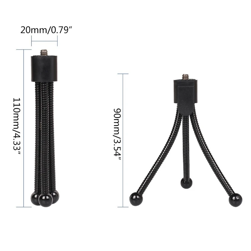 

Flexible Metal Tripod Universal Portable Phone Stand Holder for DC Cameras Mini DV Projector, Travel Accessory