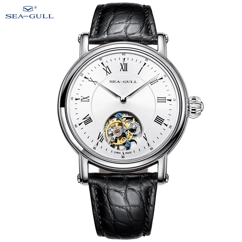 Часы мужские механические с турбийоном 41 мм 6018 | Наручные часы