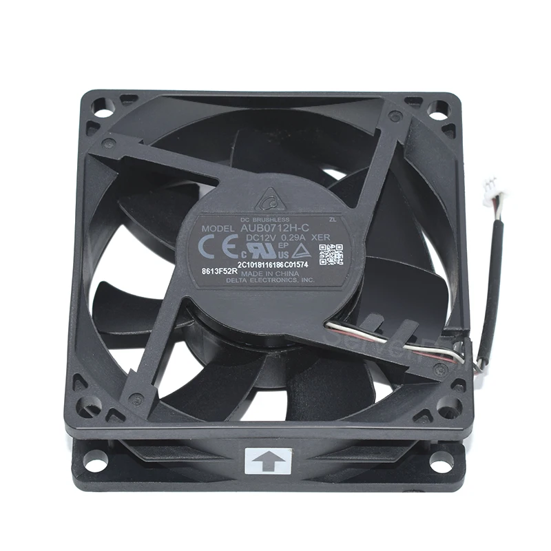 Новинка для Delta AUB0712H-C XER DC 12 В 0,29a 70x70x25 мм 3-проводной кулер для сервера, кулер с квадратным охлаждением