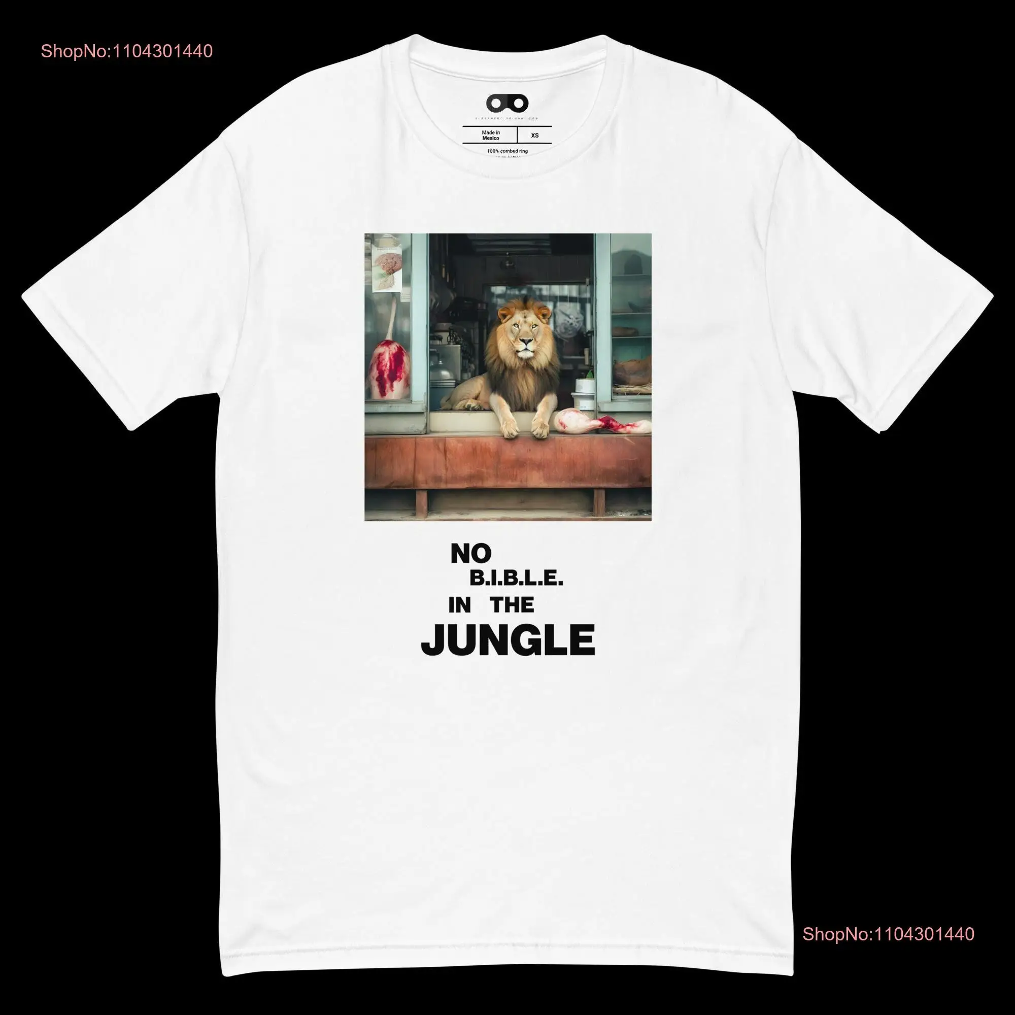 No Bible In the Jungle T shirt long or short sleeves