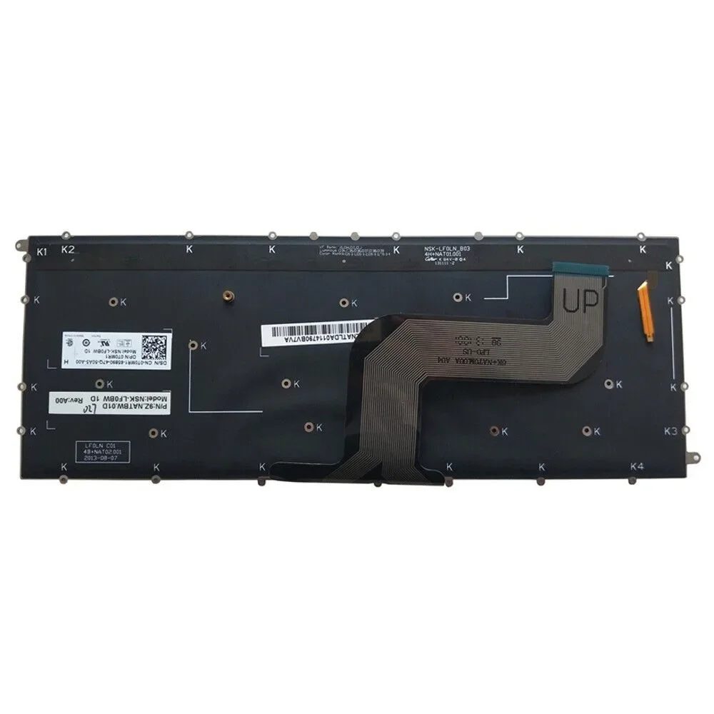 Клавиатура США с подсветкой для Dell Inspiron 7437 N7437 14 7000 P42G серебристая (art.: 3920ccf162bc9) - 3920ccf162bc9