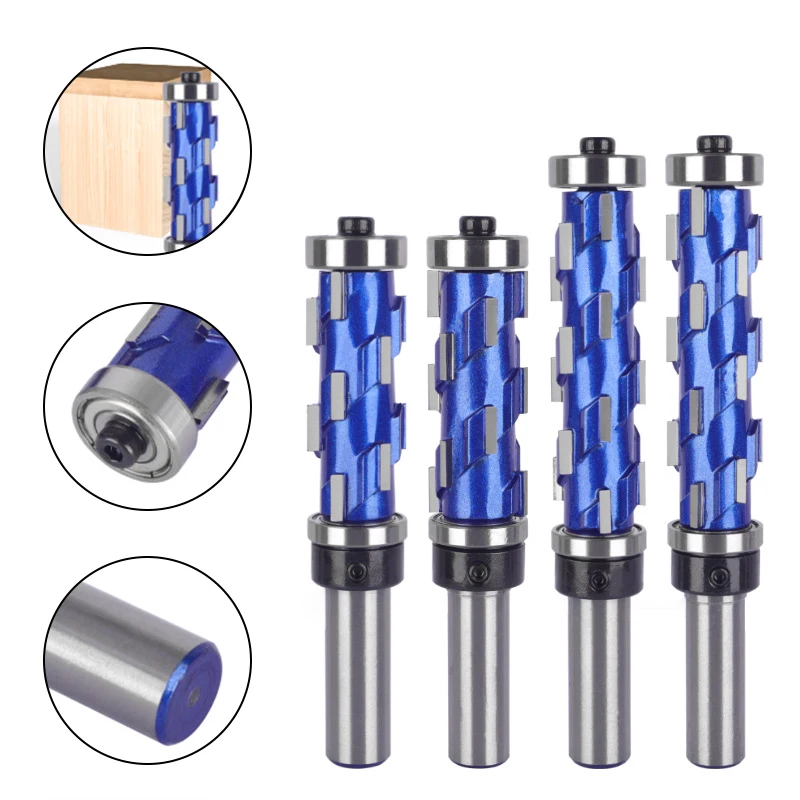 

Спиральный подшипник 12 мм для фрезерного станка, хвостовик резака 1/2 дюйма, концевой фрезерный станок с ЧПУ, карбидная отделка, двойное твердое сверление