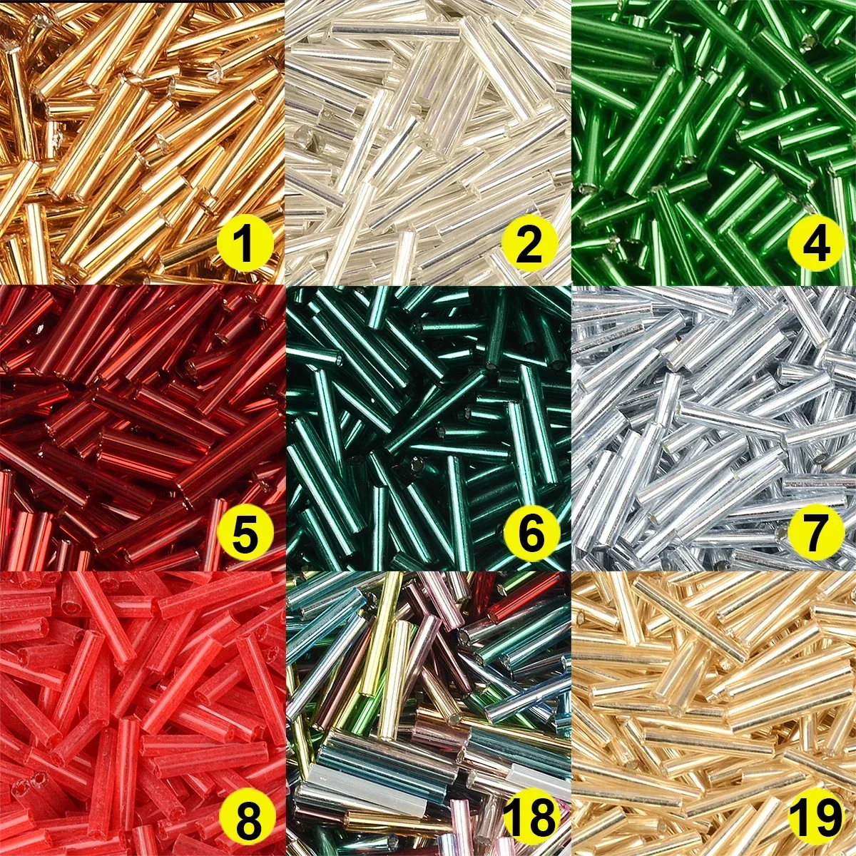 Трубчатые бусины для изготовления ювелирных изделий