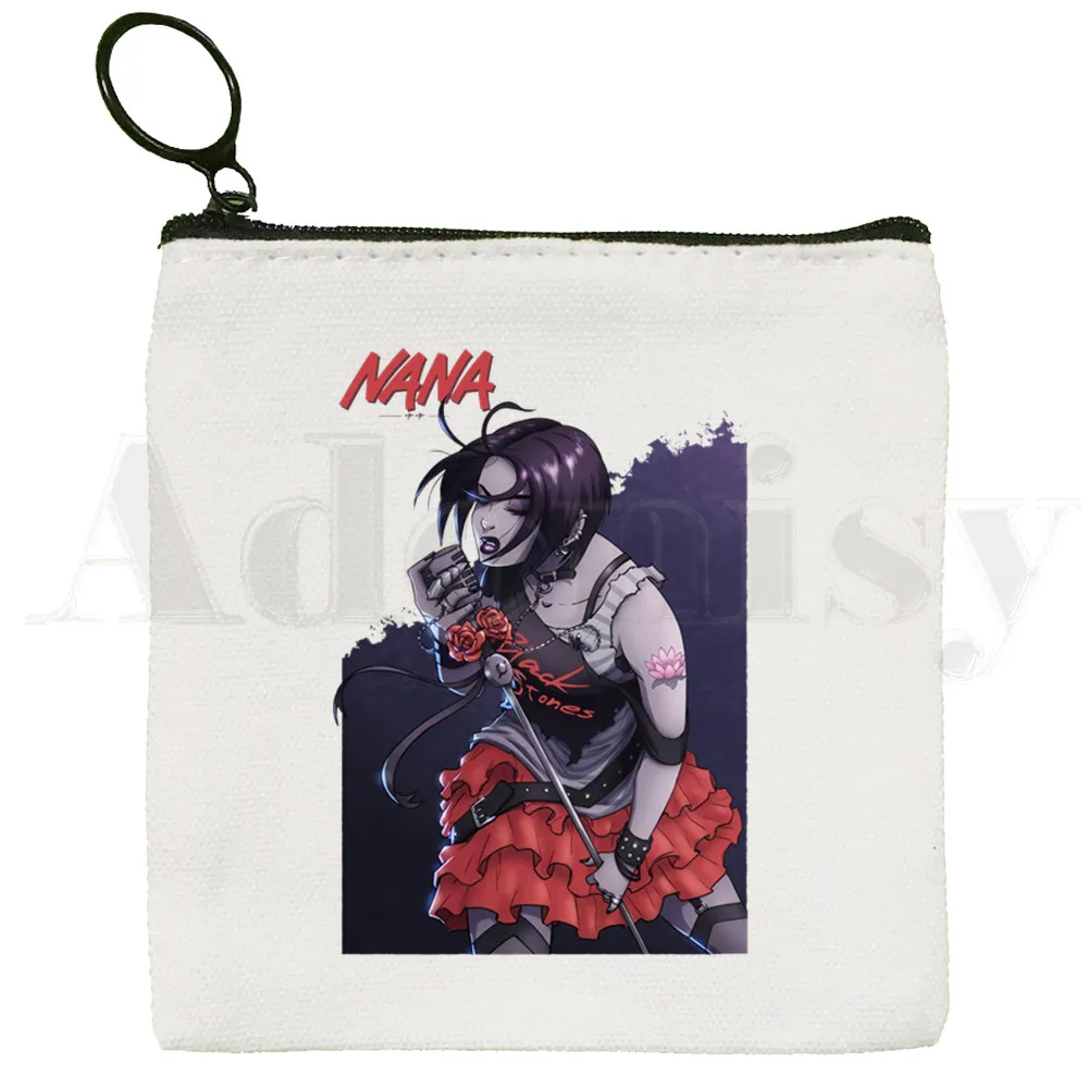 Nana Anime Manga Nana Osaki And Ren Honjo Harajuku Coin Purse Storage Small Bag Card Bag Key Bag Coin Clutch Bag Zipper Key Bag