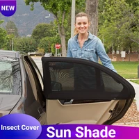 car window sunshade sun visor shade sox mesh insulation fabric shield uv protector curtain 2pcs