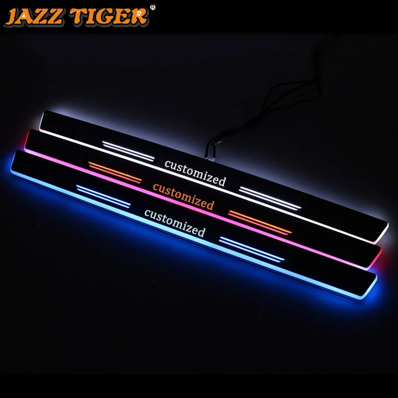 

LED Moving Light Scuff Pedal for Kia Stinger GT 2018-2020 Car Acrylic Led Door Sill Anti-scratch Welcome Pedal Dynamic Light