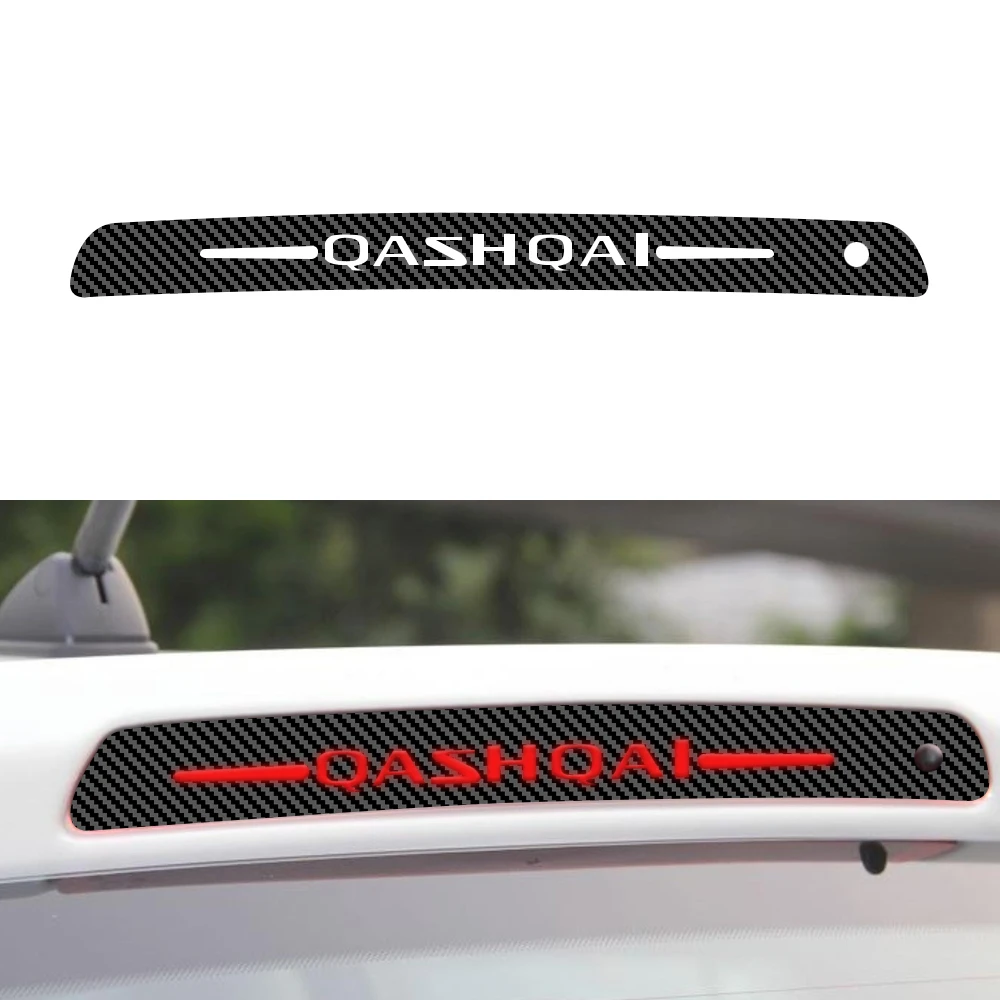 

1Pc Carbon Fiber Car Brake Lights Sticker for Nissan Qashqai J11 2012 2013 2014 Rear Brake Lamps Stickers Accessories