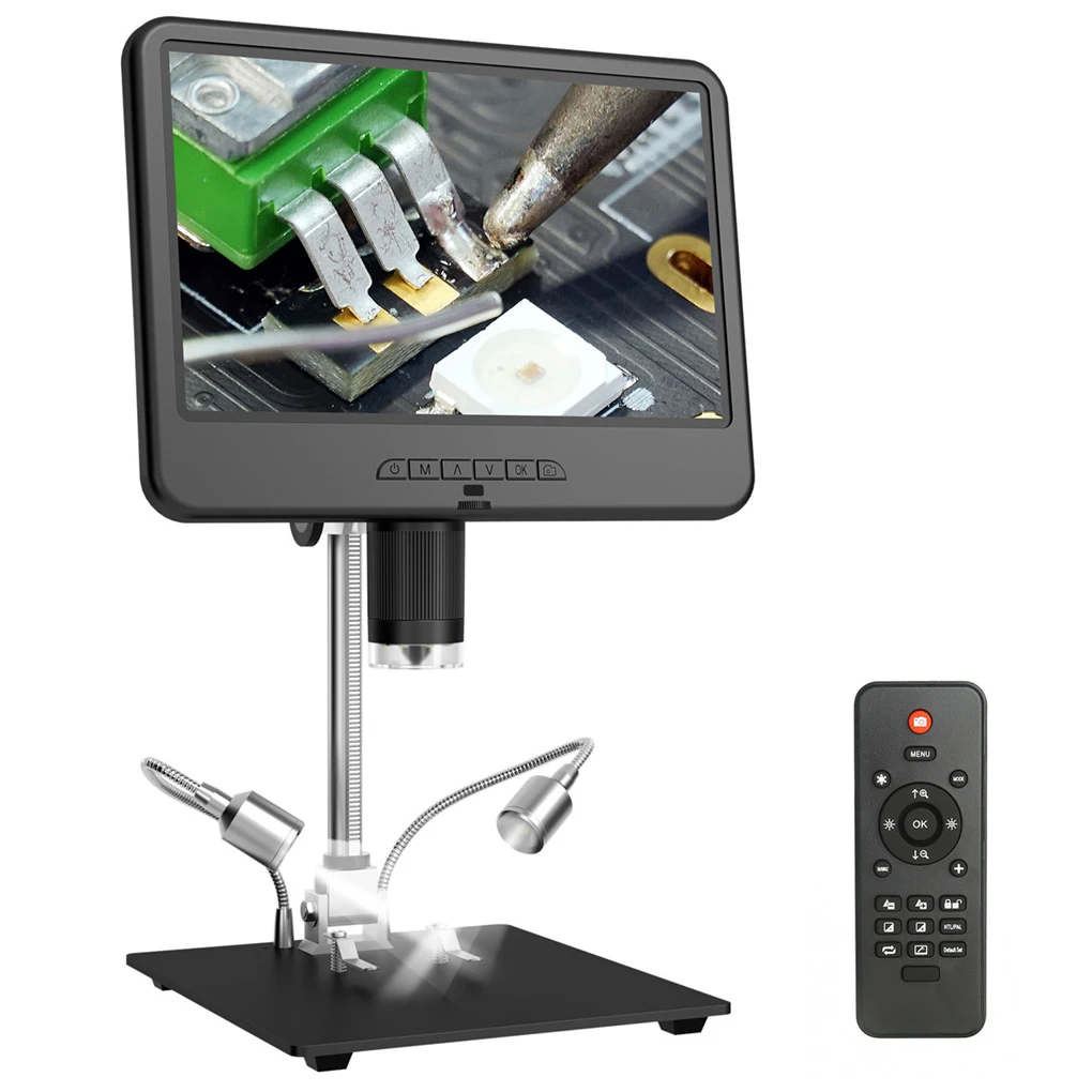 

Цифровой микроскоп высокой четкости, 7 дюймов, электронный микроскоп для ремонта часов, дисплей 1200 раз, инструмент для передачи данных