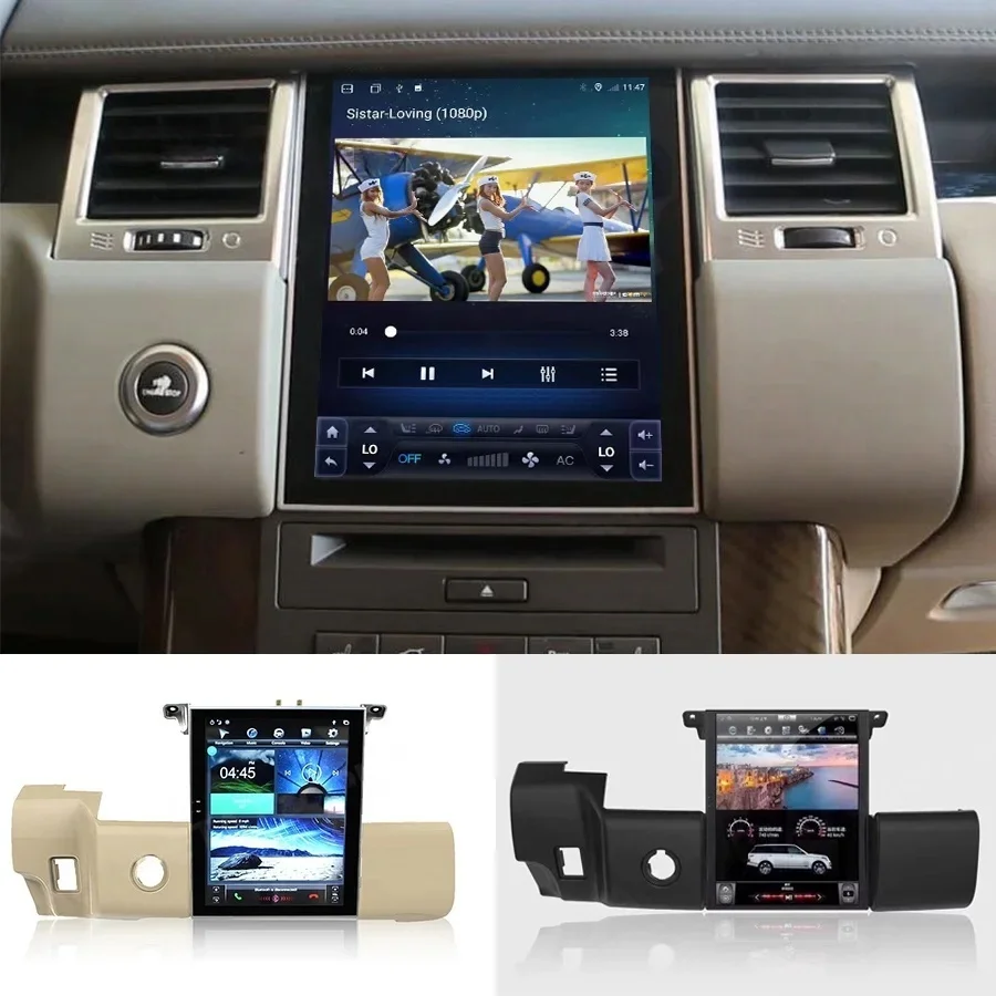 Фото Автомагнитола Android с беспроводным CarPlay для Range Rover Sport L320 2005-2013, мультимедийный плеер с Wi-Fi, Bluetooth, поддержкой AC, для лево- и праворульных автомобилей (LHD/RHD) №3