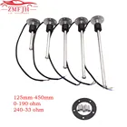 Датчик уровня топлива для морской лодки, датчик из нержавеющей стали для измерения уровня топлива 0-125 Ом, 450-33 Ом, 190-240 мм