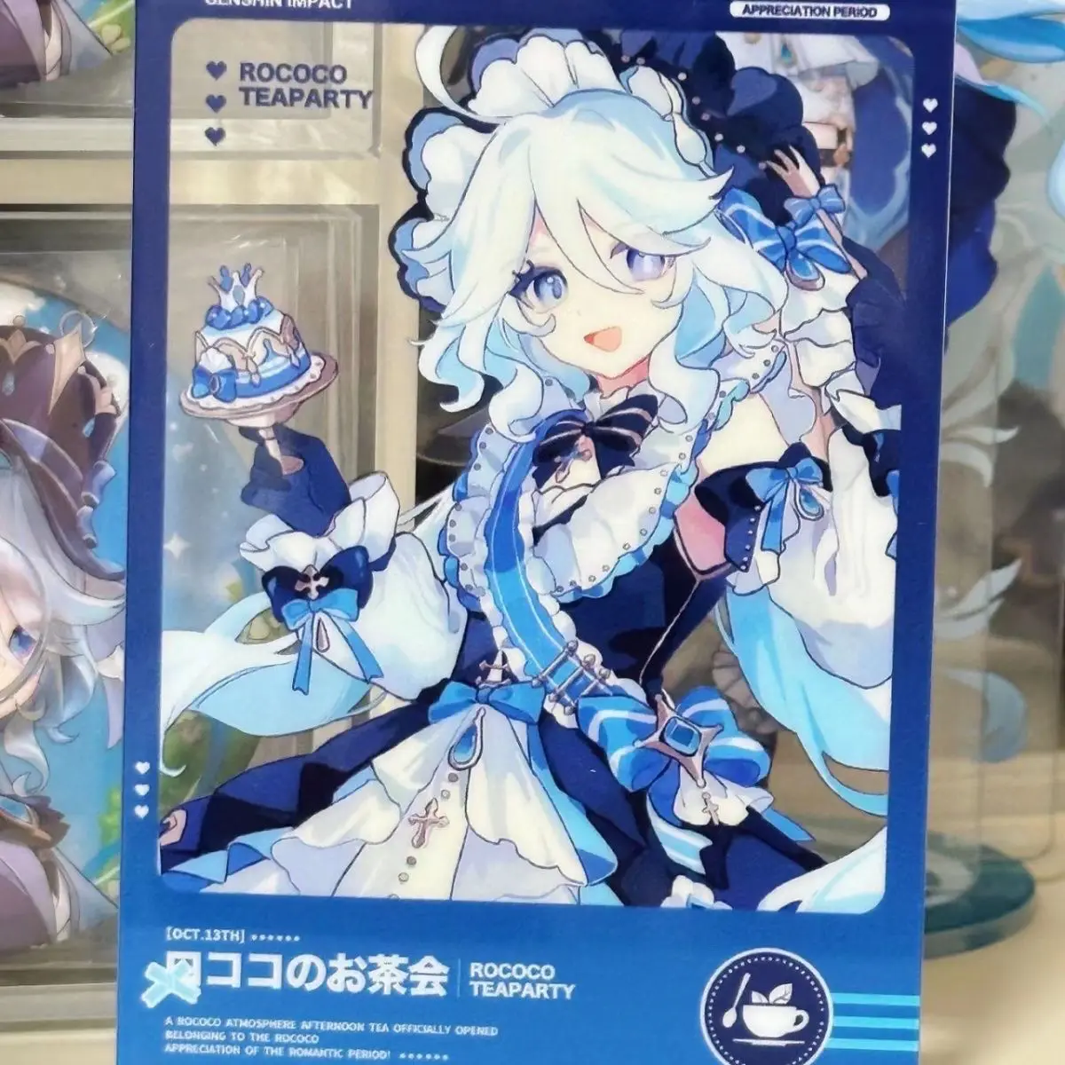 

Акриловые карточки Furina Tea Party Series Yuanshen Focalors