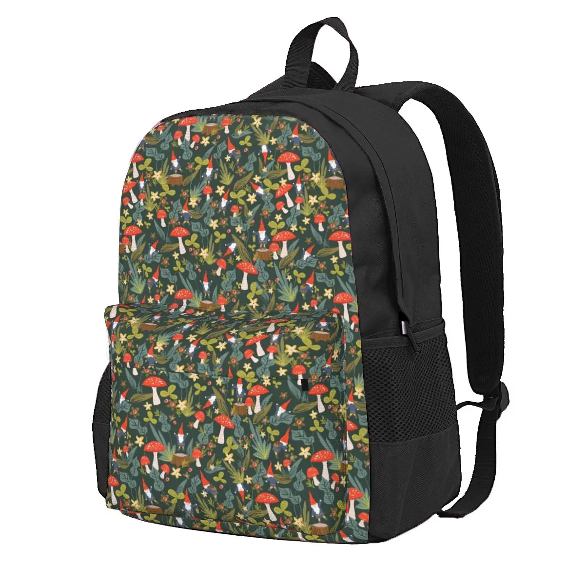 

Magic Mushroom Backpack Woodland Gnomes Kawaii Backpacks Student Outdoor Durable High School Bags Colorful Rucksack