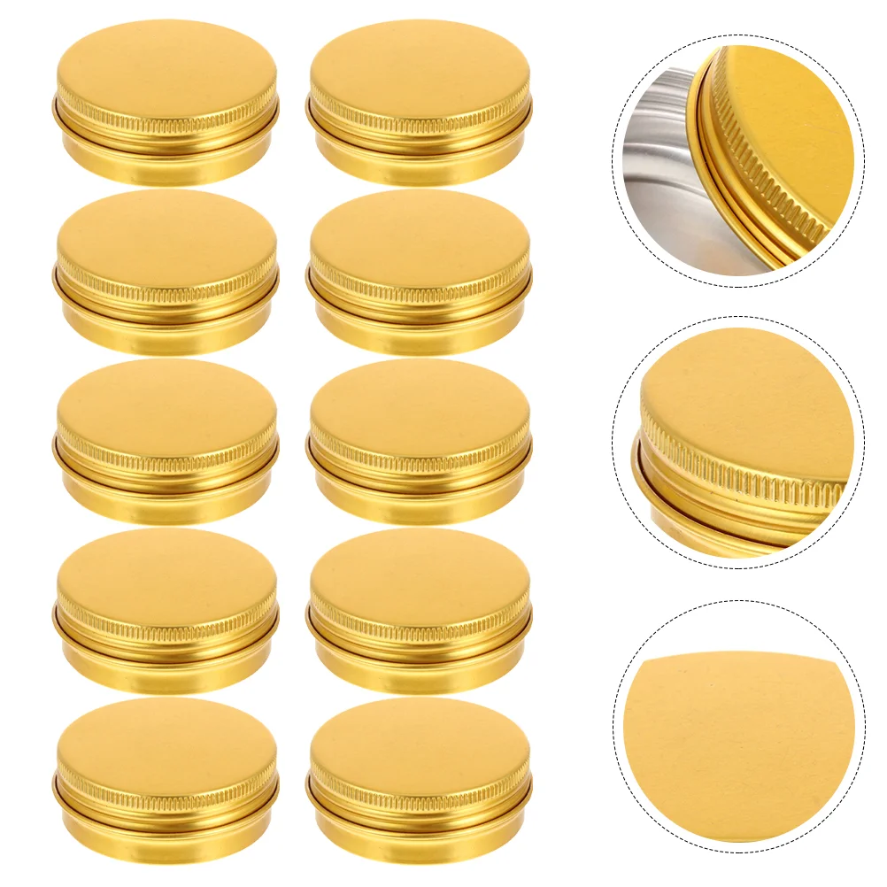 

20pcs Round Portable Useful Aluminum Tin Jars Candles Tin Aluminum Tin Container Storage Boxes for Small Items
