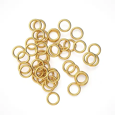 50-100 шт./лот, соединители для колец из нержавеющей стали, DIY кулон, серьги, ювелирные изделия, аксессуары, оптовая продажа, открытое кольцо
