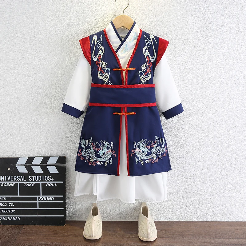 

Boys' Hanfu Spring and Autumn Ming Dynasty Jinyi Wei Flying Fish Clothing Children's Chinese Style Performance Clothing Ancient