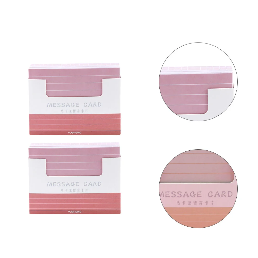 

2Pcs Office Message Notepads Sticky Message Notes Self-adhesive Page Tabs (Random Color)