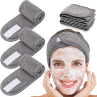 1pc women adjustable hairband makeup toweling hair wrap head band stretch salon spa facial headband hair accessories shower cap