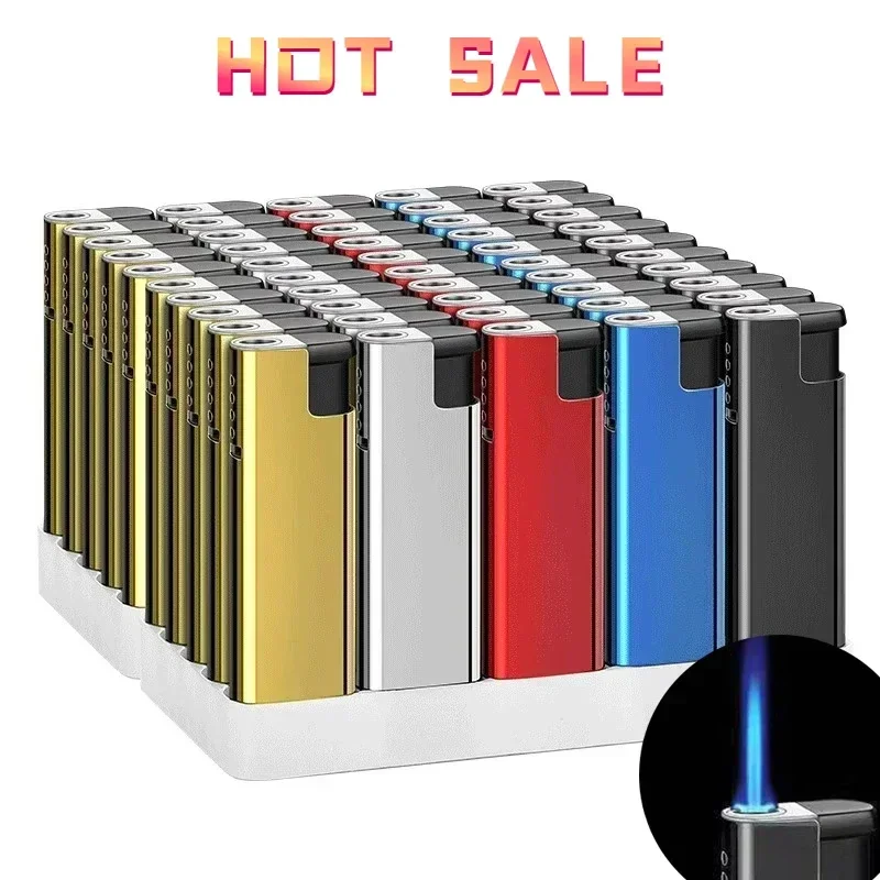 Новая уличная ветрозащитная зажигалка с прямым распылением синего пламени