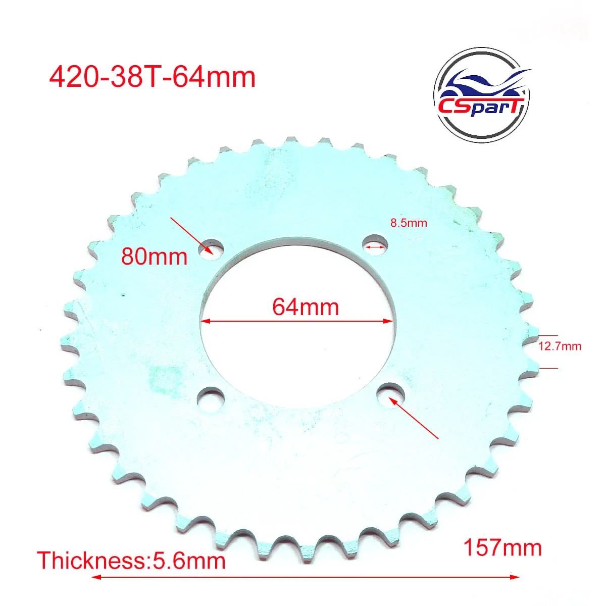 

38 Tooth 420 64mm Rear Sprocket Pit Dirt Bike Parts ATV Go Kart 50CC 70CC 90CC 110CC 125CC 150CC