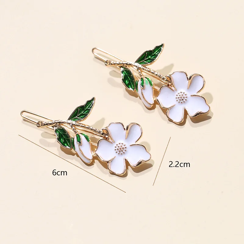 2 шт. заколка для волос в виде цветов гардении