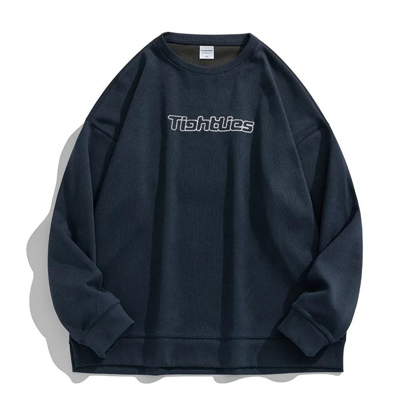

High Quality Embroidered Couple Hoodies Jacket Autumn New Men's Sweatshirts Korean Tide Brand Loose Letter Printing Sweatshirt