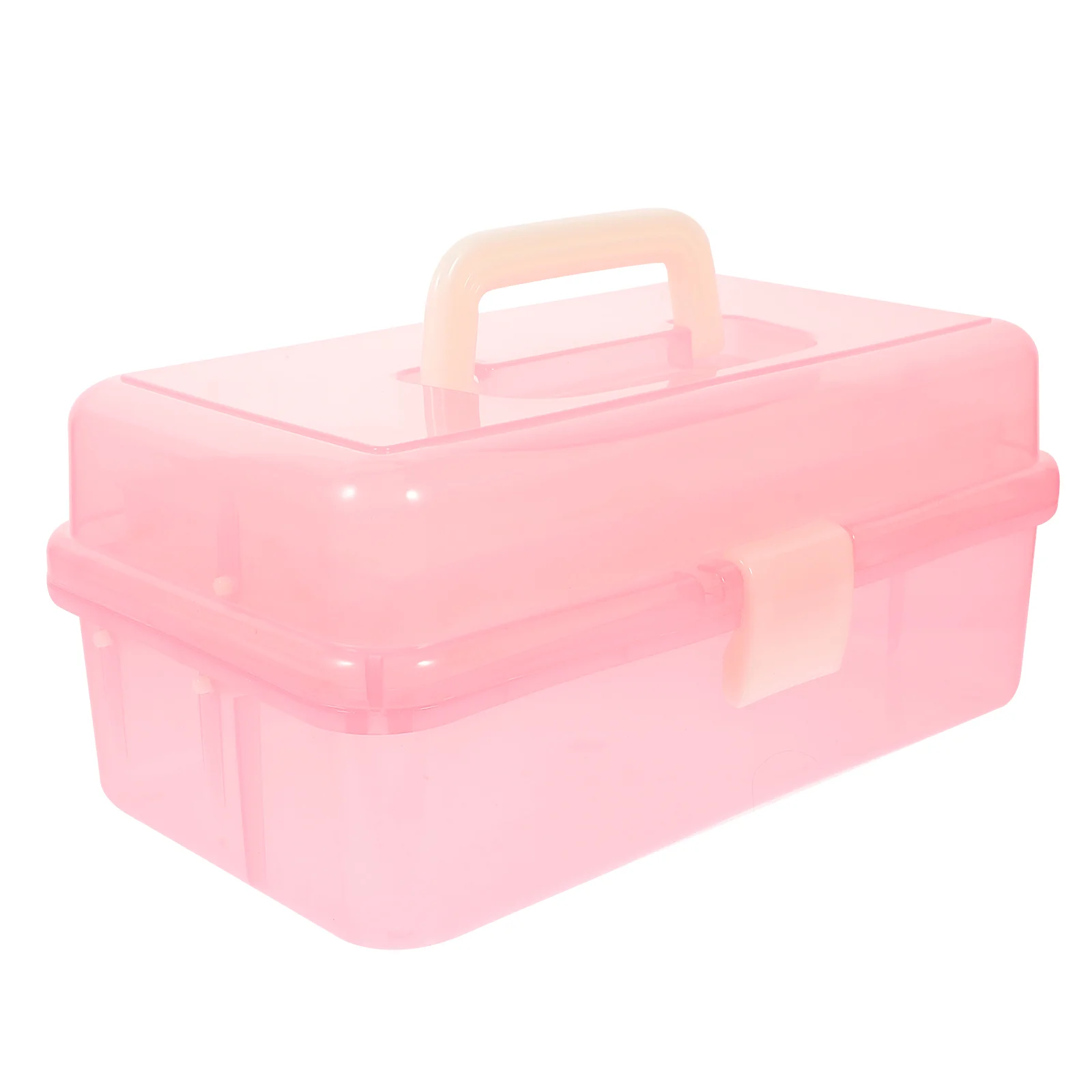 

Storage Box Organizercase Supply Tool Three Layer Craftmultipurposepainting Portable Sewing Supplies Container Tools Handled