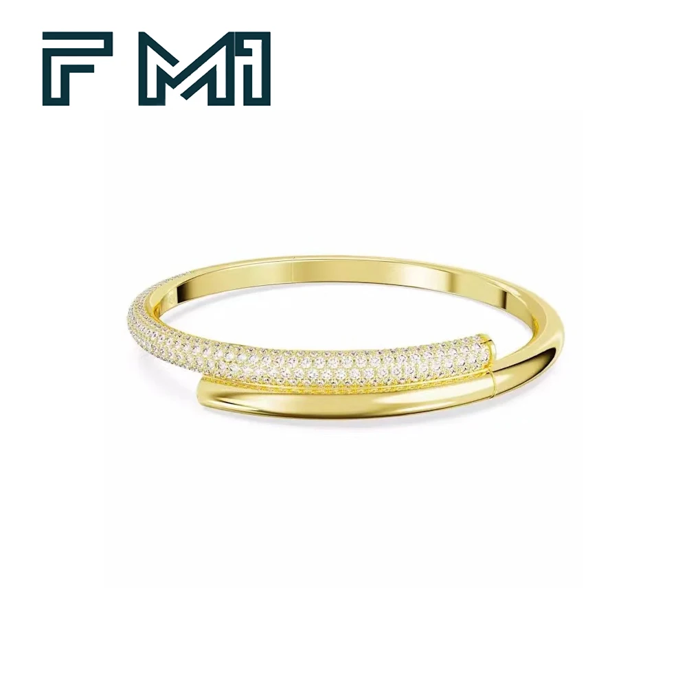 

Новый золотой браслет с бриллиантами Fahmi, красочный и изысканный классический, высококачественный бренд, новинка 2023