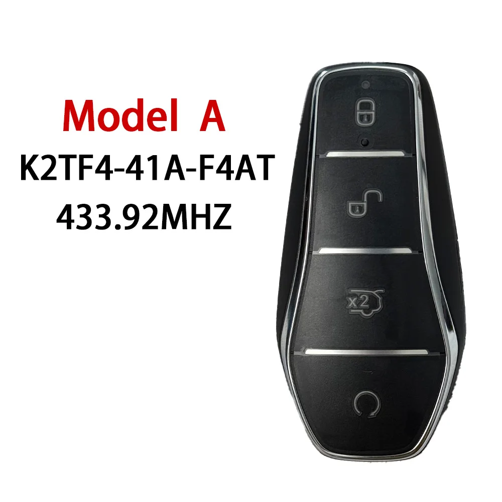 

Оригинальный чип для BYD Qin PLUS DM-i Qin PLUS EV Yuan PLUS SONG Dolphin 433,92/433,62 МГц ID46 Smart Remote Car Key K2TF4-41A-F4AT