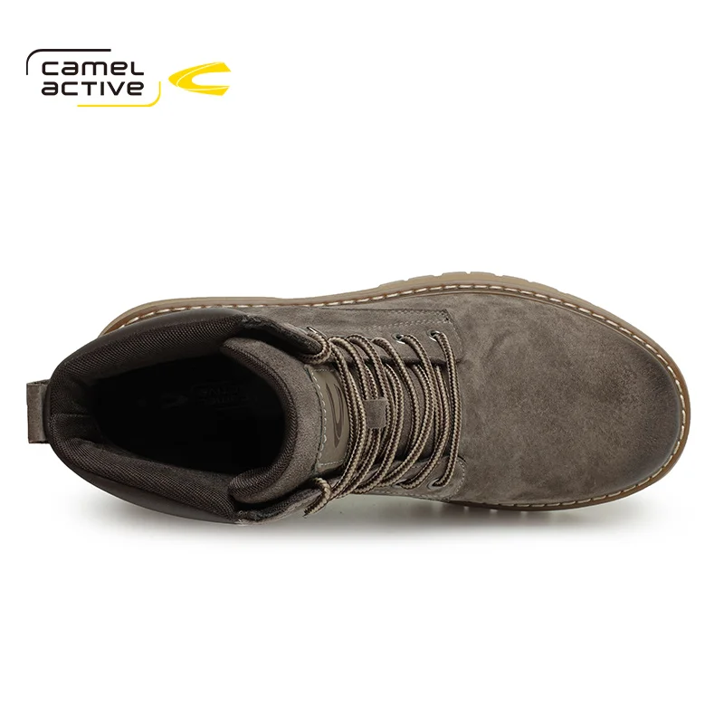 Мужские ботильоны с круглым носком Camel Active черные повседневные ботинки из