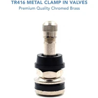 4x tr416 1 12 bolt in tire valve stem chrome brass tire vavle stems for passenger car light truck